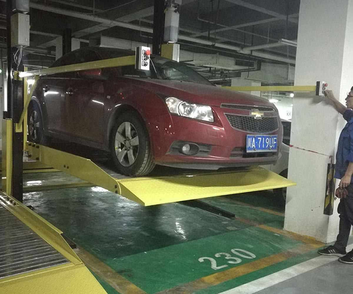 柞水雙層升降平移機(jī)械式停車位過驗(yàn)收