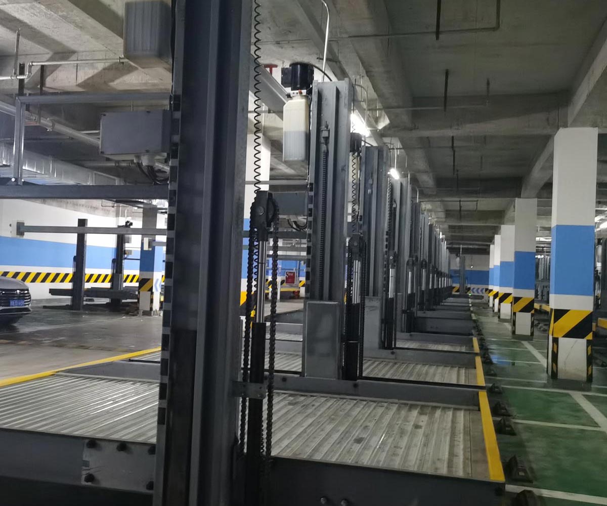 金昌二層升降橫移式立體車位租用