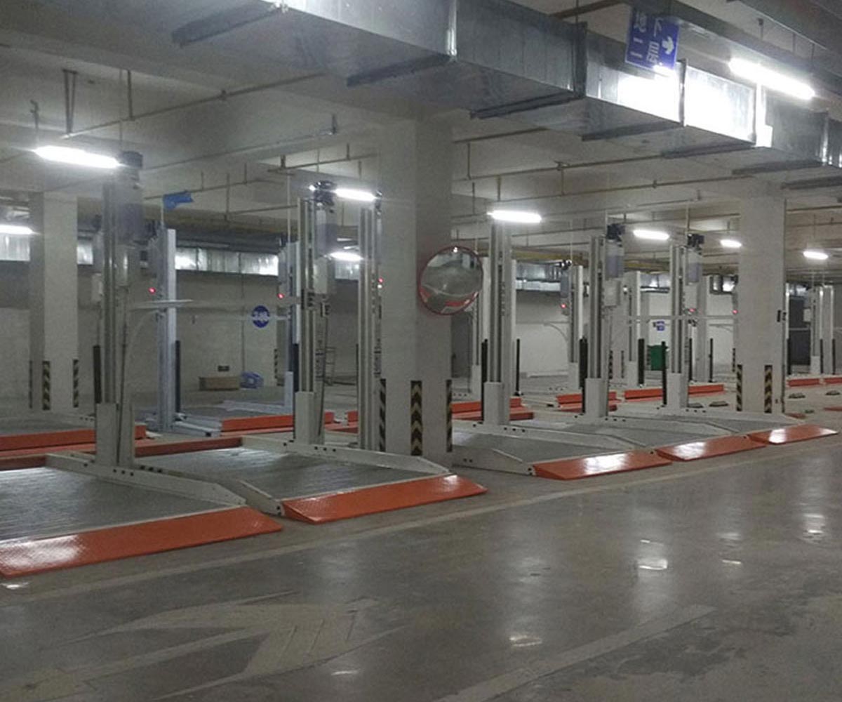 白銀兩層升降橫移機(jī)械車(chē)位回收