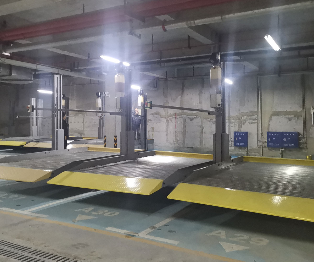 太白4柱機(jī)械式停車設(shè)備過驗(yàn)收