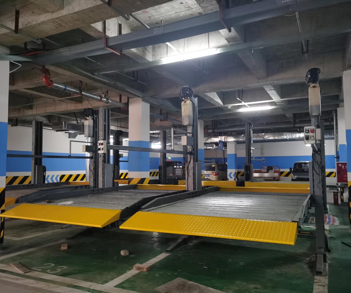 洛南二層簡易升降式立體停車庫